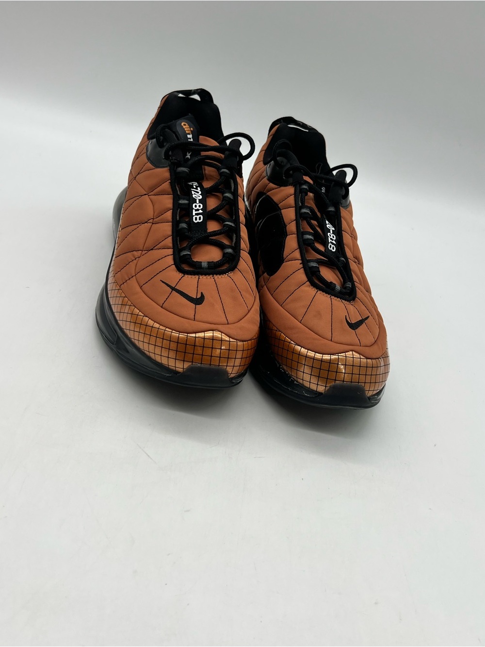 Nike AirMax MX-720-818 Men’s Sz 12 Metallic Copper Mesh Athletic Sneakers Shoes.